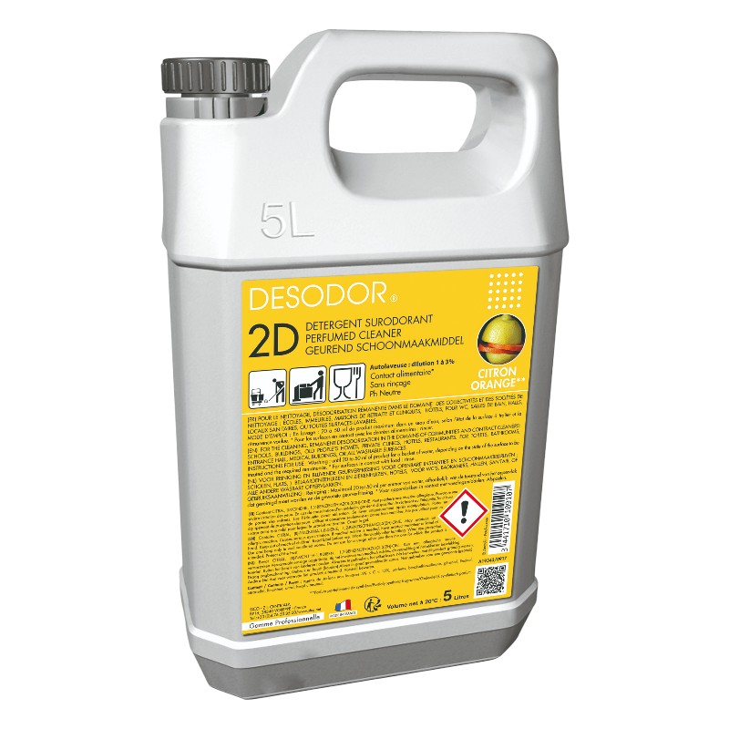 2D Zitrone/Orange - Duftendes Reinigungsmittel - U2 - 5L